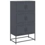 Aparador de acero gris antracita 68,5x38,5x123,5 cm de , Aparadores - Ref: Foro24-846490, Precio: 150,17 €, Descuento: %
