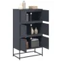 Aparador de acero gris antracita 68,5x38,5x123,5 cm de , Aparadores - Ref: Foro24-846490, Precio: 150,17 €, Descuento: %