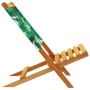 Sillas de jardín reclinables 4 uds madera maciza y tela verde de , Sillas de jardín - Ref: Foro24-3214649, Precio: 214,74 €, ...