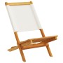 Sillas jardín plegables 4 uds tela madera maciza y tela crema de , Sillas de jardín - Ref: Foro24-3214637, Precio: 215,95 €, ...