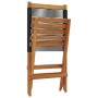 Sillas de jardín reclinables 4 uds madera maciza acacia negro de , Sillas de jardín - Ref: Foro24-3214628, Precio: 214,18 €, ...