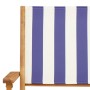 Set de comedor de jardín 5 pzas tela madera maciza azul blanco de , Conjuntos de jardín - Ref: Foro24-3281825, Precio: 320,12...