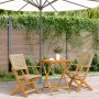 Juego de bistro de 3 piezas ratán PE y madera maciza beige de , Conjuntos de jardín - Ref: Foro24-3281804, Precio: 188,69 €, ...
