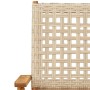 Juego de bistro de 3 piezas ratán PE y madera maciza beige de , Conjuntos de jardín - Ref: Foro24-3281804, Precio: 188,69 €, ...