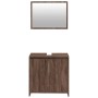 Set de muebles baño 2 pzas madera contrachapada marrón roble de , Muebles de baño - Ref: Foro24-835699, Precio: 69,44 €, Desc...