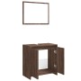 Set de muebles baño 2 pzas madera contrachapada marrón roble de , Muebles de baño - Ref: Foro24-835699, Precio: 69,44 €, Desc...