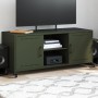 Mueble TV acero laminado en frío verde oliva 100,5x39x43,5 cm de , Muebles TV - Ref: Foro24-846666, Precio: 93,61 €, Descuent...