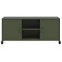 Mueble TV acero laminado en frío verde oliva 100,5x39x43,5 cm de , Muebles TV - Ref: Foro24-846666, Precio: 93,61 €, Descuent...