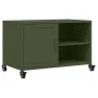 Mueble para TV acero laminado en frío verde oliva 68x39x43,5 cm de , Muebles TV - Ref: Foro24-846672, Precio: 55,14 €, Descue...