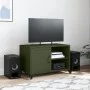 Mueble para TV acero laminado en frío verde oliva 68x39x43,5 cm de , Muebles TV - Ref: Foro24-846672, Precio: 55,14 €, Descue...