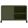 Mueble para TV acero laminado en frío verde oliva 68x39x43,5 cm de , Muebles TV - Ref: Foro24-846672, Precio: 55,14 €, Descue...