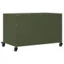 Mueble para TV acero laminado en frío verde oliva 68x39x43,5 cm de , Muebles TV - Ref: Foro24-846672, Precio: 55,14 €, Descue...