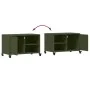 Mueble para TV acero laminado en frío verde oliva 68x39x43,5 cm de , Muebles TV - Ref: Foro24-846672, Precio: 55,14 €, Descue...