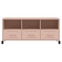 Mueble para TV acero laminado en frío rosa 100,5x39x43,5 cm de , Muebles TV - Ref: Foro24-846693, Precio: 87,06 €, Descuento: %