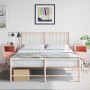 Mesitas de noche 2 unidades acero rosa 36x39x60,5 cm de , Mesitas de noche - Ref: Foro24-846557, Precio: 81,60 €, Descuento: %