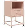 Mesitas de noche 2 unidades acero rosa 36x39x60,5 cm de , Mesitas de noche - Ref: Foro24-846557, Precio: 81,60 €, Descuento: %