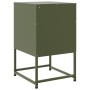 Mesita de noche acero verde oliva 36x39x60,5 cm de , Mesitas de noche - Ref: Foro24-846562, Precio: 66,32 €, Descuento: %
