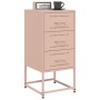 Mesitas de noche 2 unidades acero rosa 36x39x78 cm de , Mesitas de noche - Ref: Foro24-846581, Precio: 120,20 €, Descuento: %