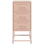 Mesitas de noche 2 unidades acero rosa 36x39x78 cm de , Mesitas de noche - Ref: Foro24-846581, Precio: 120,20 €, Descuento: %