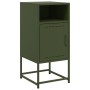 Mesita de noche acero verde oliva 36x39x78 cm de , Mesitas de noche - Ref: Foro24-846574, Precio: 71,45 €, Descuento: %