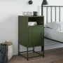 Mesita de noche acero verde oliva 36x39x78 cm de , Mesitas de noche - Ref: Foro24-846574, Precio: 70,46 €, Descuento: %
