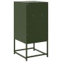 Mesita de noche acero verde oliva 36x39x78 cm de , Mesitas de noche - Ref: Foro24-846574, Precio: 71,45 €, Descuento: %