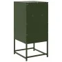 Mesita de noche acero verde oliva 36x39x78 cm de , Mesitas de noche - Ref: Foro24-846574, Precio: 70,46 €, Descuento: %