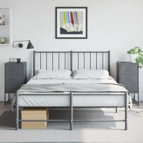 Mesitas de noche 2 unidades acero gris antracita 36x39x78 cm de , Mesitas de noche - Ref: Foro24-846583, Precio: 119,05 €, De...