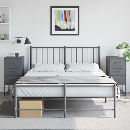 Mesitas de noche 2 unidades acero gris antracita 36x39x78 cm de , Mesitas de noche - Ref: Foro24-846583, Precio: 120,75 €, De...