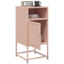 Mesitas de noche 2 unidades acero rosa 36x39x78 cm de , Mesitas de noche - Ref: Foro24-846569, Precio: 84,87 €, Descuento: %