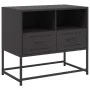 Mueble para TV de acero negro 68x39x60,5 cm de , Muebles TV - Ref: Foro24-846548, Precio: 64,43 €, Descuento: %