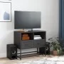 Mueble para TV de acero negro 68x39x60,5 cm de , Muebles TV - Ref: Foro24-846548, Precio: 64,43 €, Descuento: %