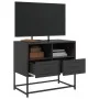 Mueble para TV de acero negro 68x39x60,5 cm de , Muebles TV - Ref: Foro24-846548, Precio: 64,43 €, Descuento: %