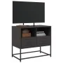 Mueble para TV de acero negro 68x39x60,5 cm de , Muebles TV - Ref: Foro24-846548, Precio: 64,43 €, Descuento: %