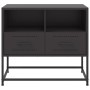 Mueble para TV de acero negro 68x39x60,5 cm de , Muebles TV - Ref: Foro24-846548, Precio: 65,03 €, Descuento: %