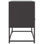 Mueble para TV de acero negro 68x39x60,5 cm de , Muebles TV - Ref: Foro24-846548, Precio: 65,03 €, Descuento: %