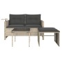 Set de sofá de jardín 3 pzas y cojines ratán sintético gris de , Sofás de exterior - Ref: Foro24-365463, Precio: 211,53 €, De...