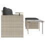 Set de sofá de jardín 3 pzas y cojines ratán sintético gris de , Sofás de exterior - Ref: Foro24-365463, Precio: 211,53 €, De...