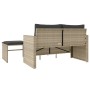 Set de sofá de jardín 3 pzas y cojines ratán sintético gris de , Sofás de exterior - Ref: Foro24-365463, Precio: 211,53 €, De...