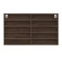 Vitrina de madera de ingeniería marrón roble 100x15x58 cm de , Estantes y estanterías - Ref: Foro24-847932, Precio: 55,96 €, ...