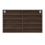 Vitrina de madera de ingeniería marrón roble 100x15x58 cm de , Estantes y estanterías - Ref: Foro24-847932, Precio: 56,86 €, ...