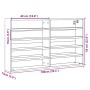 Vitrina de madera de ingeniería marrón roble 100x15x58 cm de , Estantes y estanterías - Ref: Foro24-847932, Precio: 56,86 €, ...