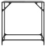 Mesa consola con superficie de vidrio negro acero 80x35x81 cm de , Mesas consola - Ref: Foro24-846019, Precio: 40,45 €, Descu...