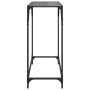 Mesa consola con superficie de vidrio negro acero 80x35x81 cm de , Mesas consola - Ref: Foro24-846019, Precio: 40,45 €, Descu...