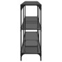 Mesa consola con superficie de vidrio negro acero 158,5x30x81cm de , Mesas consola - Ref: Foro24-846033, Precio: 93,09 €, Des...