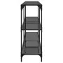 Mesa consola con superficie de vidrio negro acero 158,5x30x81cm de , Mesas consola - Ref: Foro24-846033, Precio: 91,90 €, Des...