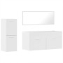 Set muebles de baño 3 piezas madera contrachapada blanco brillo de , Muebles de baño - Ref: Foro24-3308535, Precio: 123,77 €,...
