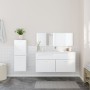 Set muebles de baño 3 piezas madera contrachapada blanco brillo de , Muebles de baño - Ref: Foro24-3308535, Precio: 123,77 €,...