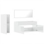 Set muebles de baño 3 piezas madera contrachapada blanco brillo de , Muebles de baño - Ref: Foro24-3308535, Precio: 123,77 €,...