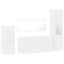 Juego de muebles de baño 4 pzas madera contrachapada blanco de , Muebles de baño - Ref: Foro24-3308521, Precio: 172,59 €, Des...